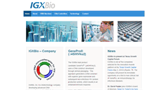 Desktop Screenshot of igxbio.com