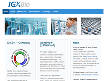 Tablet Screenshot of igxbio.com